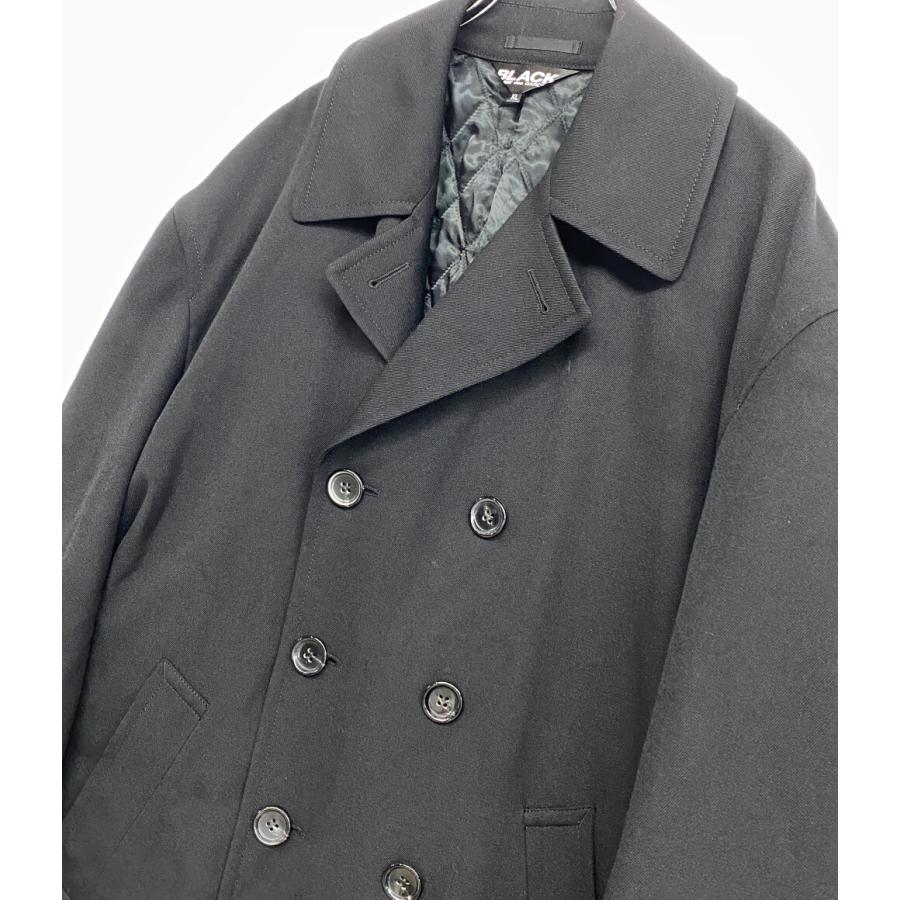 ブラックコムデギャルソン 裾カットオフウールダブルコート 23AW 1L