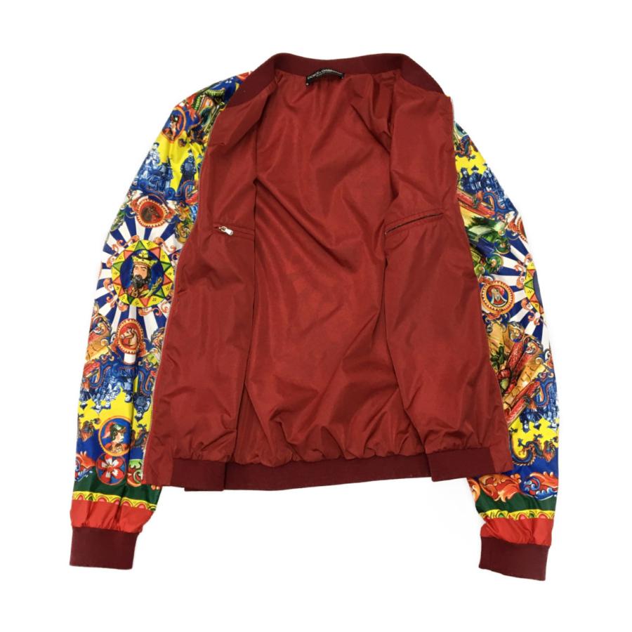美品 ドルチェアンドガッバーナ 総柄ブルゾン ボンバージャケット 16SS