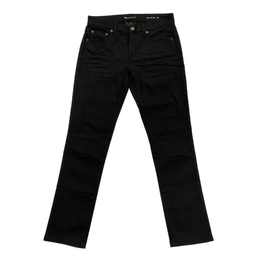サンローラン Saint Laurent 黒デニムスキニーパンツ レディース サン  