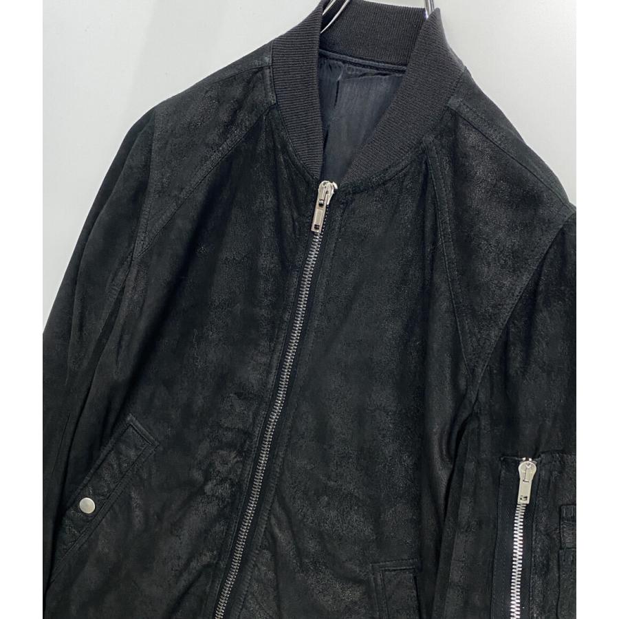 服*業様 rick owens レザーブルゾン46 RICK OWENS(リックオウエンス) レザージャケットRU9763 RU9763