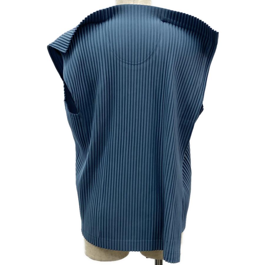 美品 オム プリッセ イッセイミヤケ ノースリーブカットソー RECTANGLE