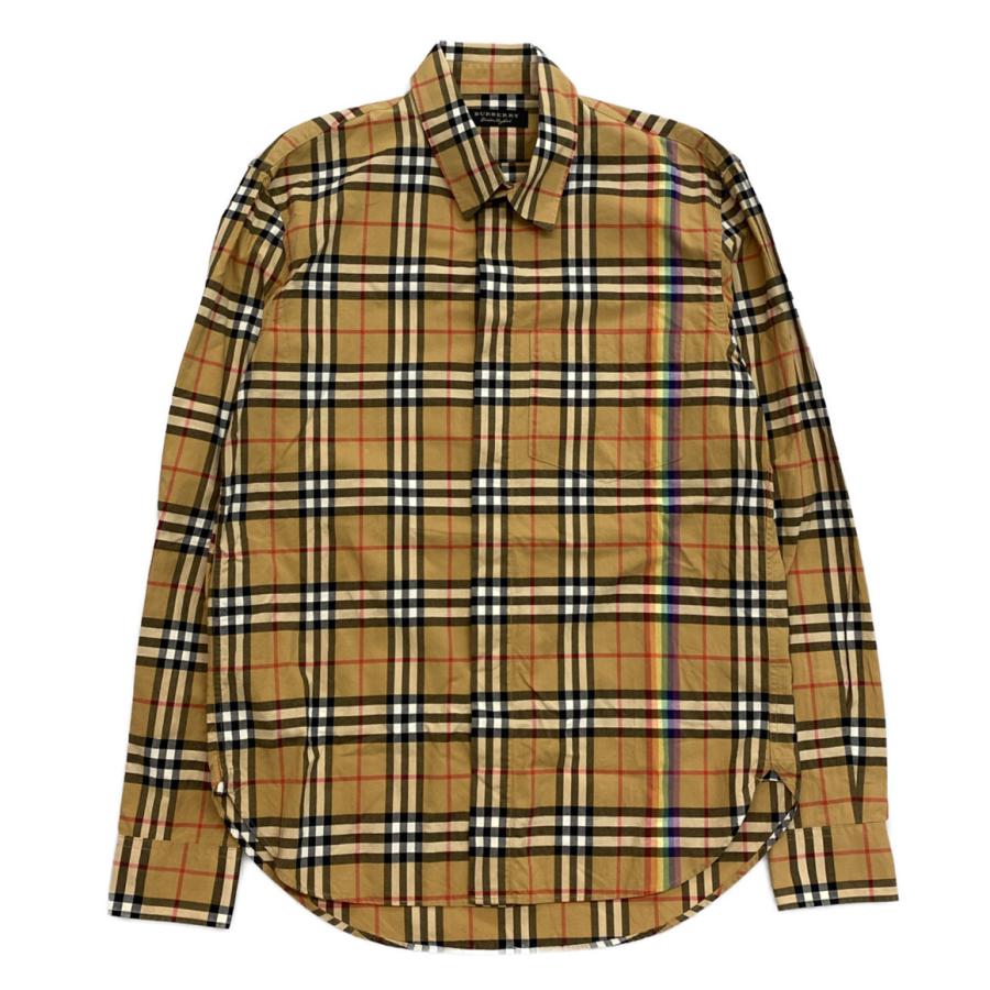 極美品　BURBERRY 　バーバリーロンドン　 長袖シャツ　ノバチェック　40 バーバリーロンドン 長袖シャツ ノバチェックシャツ メンズ SIZE XL