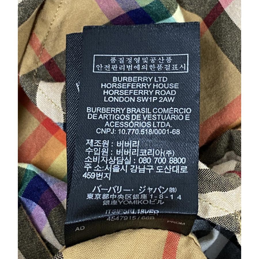 【極美品】バーバリーロンドン　長袖BDシャツ　綿100% チェック　ロゴ　XL 極美品 BURBERRY LONDON 長袖シャツ ノバチェック 定番 サイズL