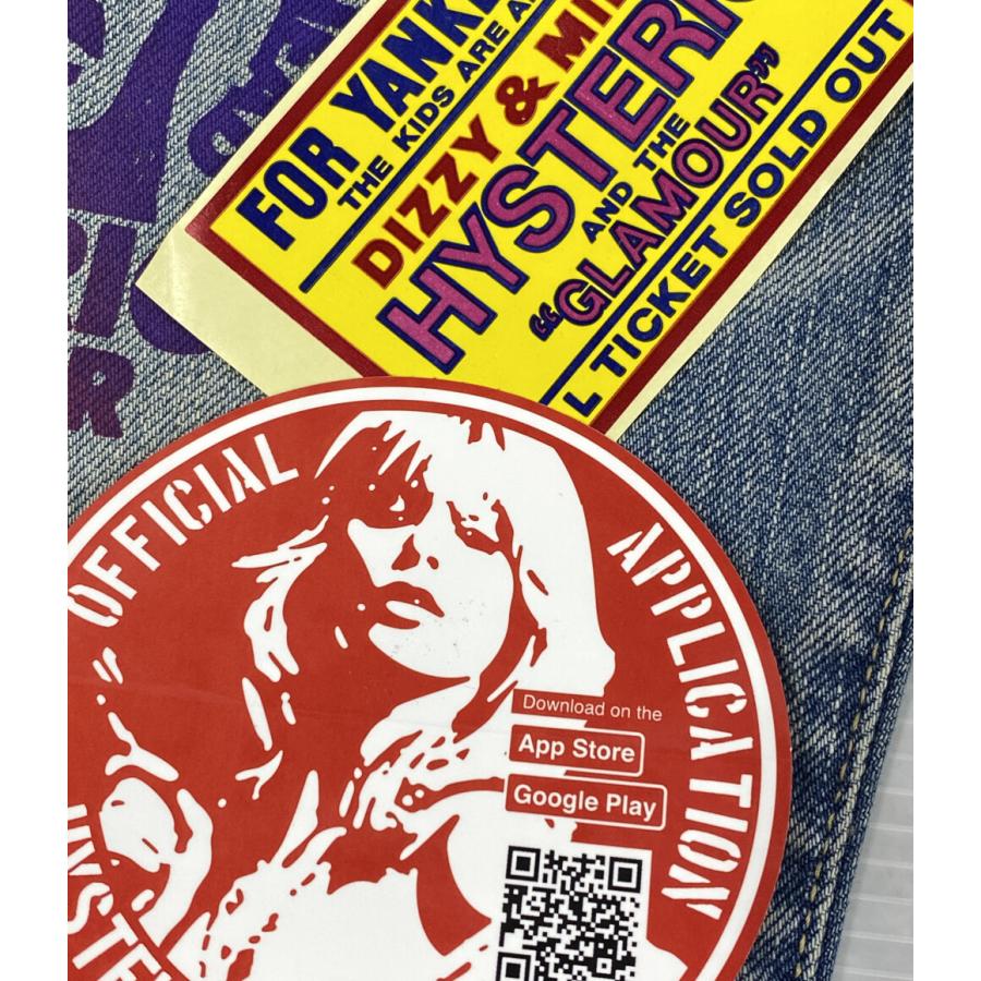 HYSTERIC GLAMOUR プリントデニム 手書きステッチ刺繍 テーパードデニムパンツ|HYSTERIC GLAMOUR