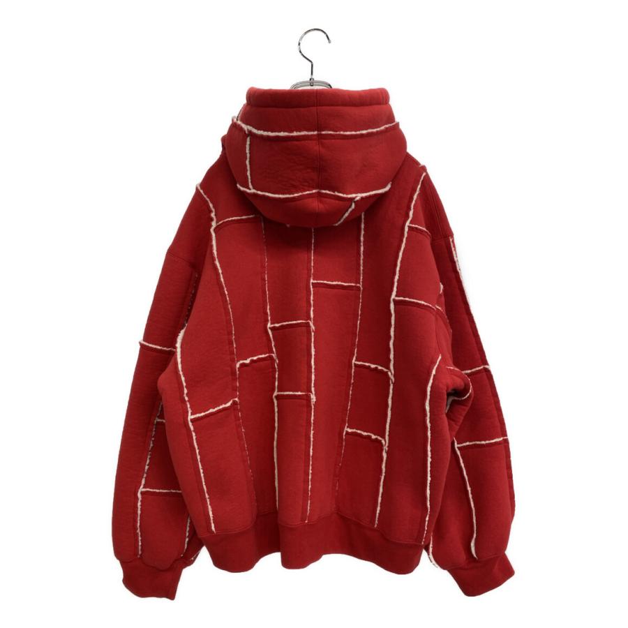 試着のみ！Supremeシュプリーム フェイクシアリング フーディージャケットM シュプリーム パーカー フェイクシアリングジップフーディー