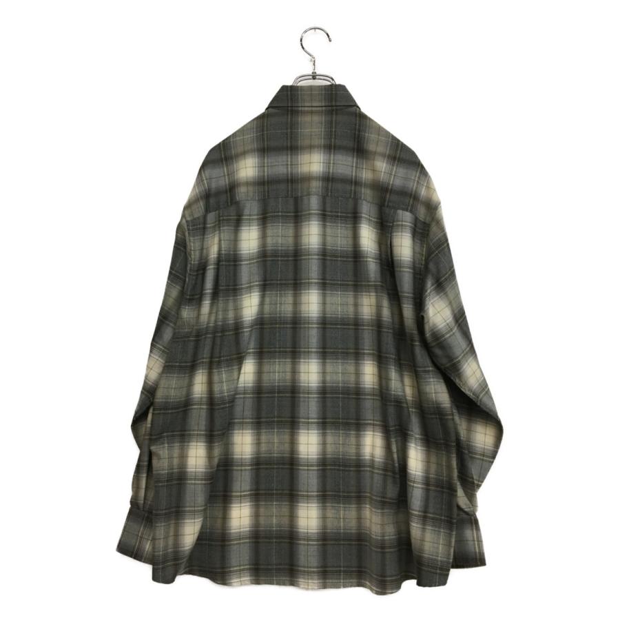 美品 オーラリー 長袖シャツ SUPER LIGHT WOOL CHECK SHIRTS 22AW