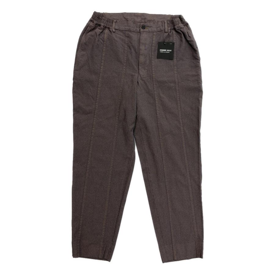 美品 コムデギャルソン オムドゥ ポリエステルチェックイージーパンツ