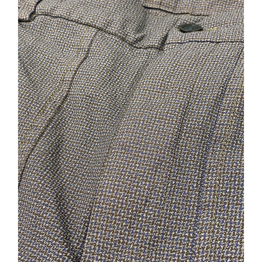 美品 コムデギャルソン オムドゥ ポリエステルチェックイージーパンツ