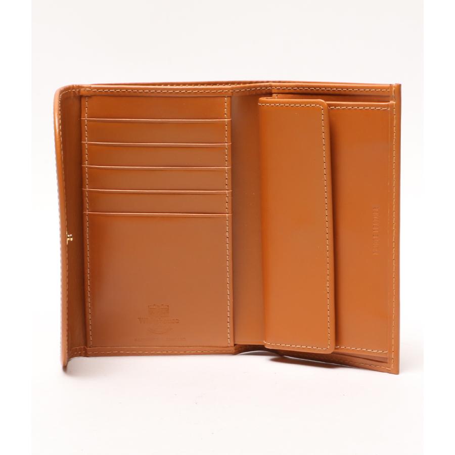 Whitehouse Cox 三つ折財布 限定カラー (ネイビー×オレンジ) ホワイト