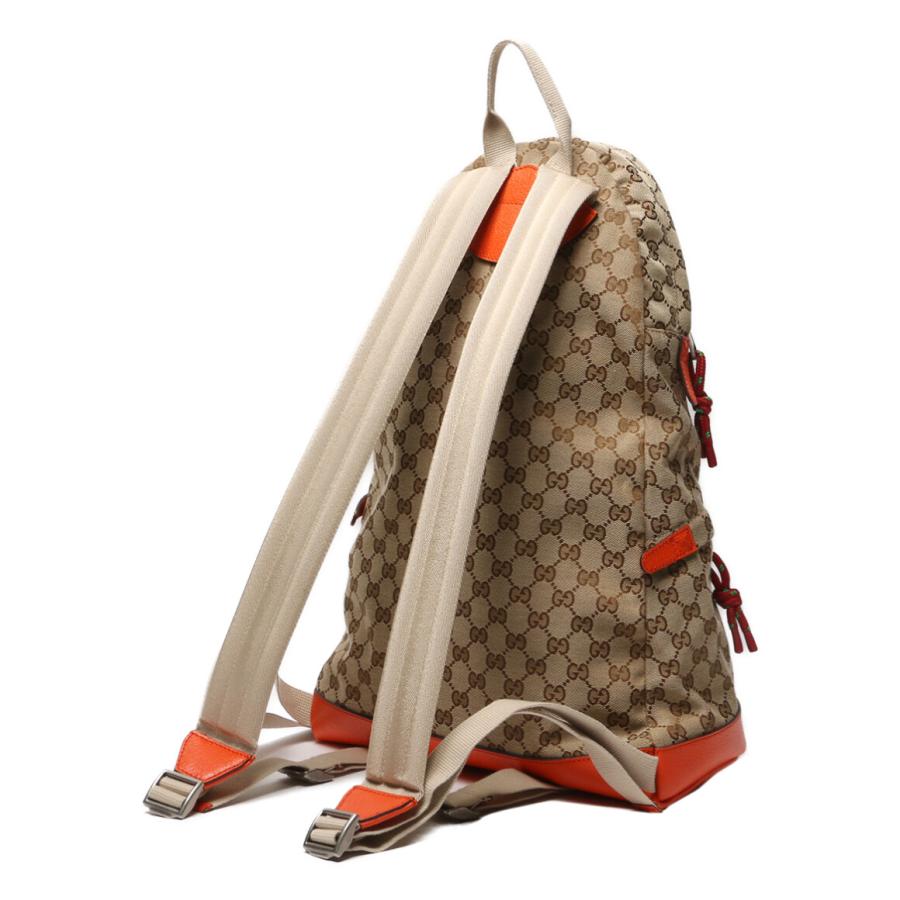 グッチノースフェイス 650288 レザー GGキャンバス バックパック GUCCI - グッチノースフェイス 650288 レザー GGキャンバス