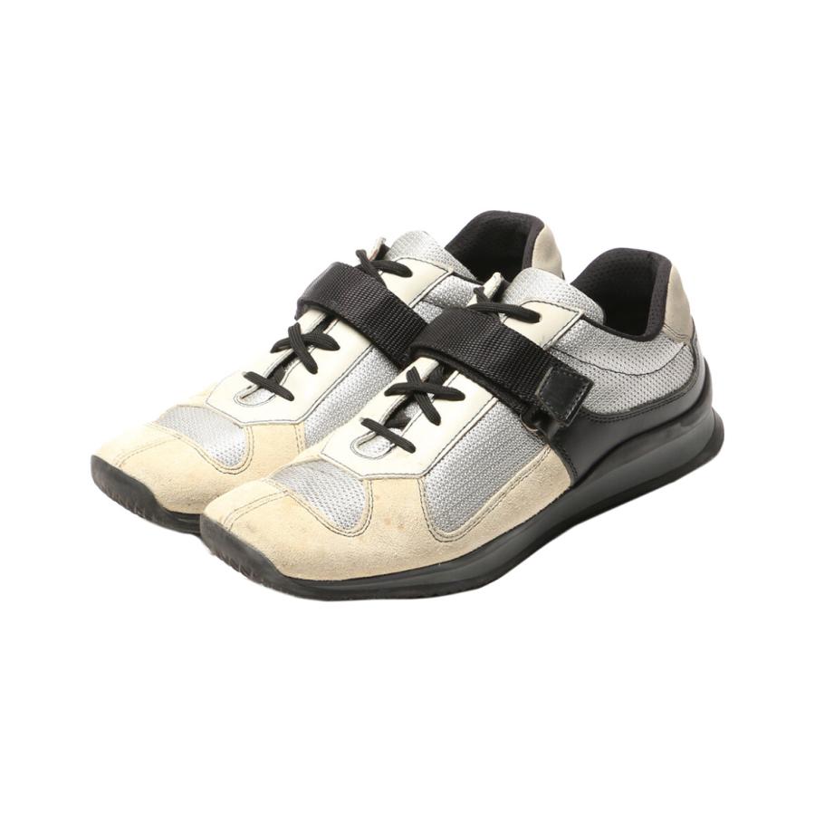 Prada sports スクエアトゥベルクロスニーカー 楽天市場】【中古】PRADA SPORTSスクエアトゥレザースニーカー