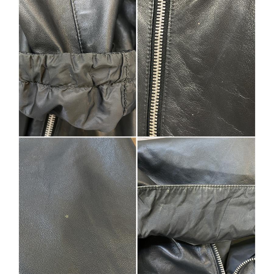 プラダブルゾン　ナイロンレザー プラダ リバーシブルナイロンレザーブルゾン メンズ SIZE 50