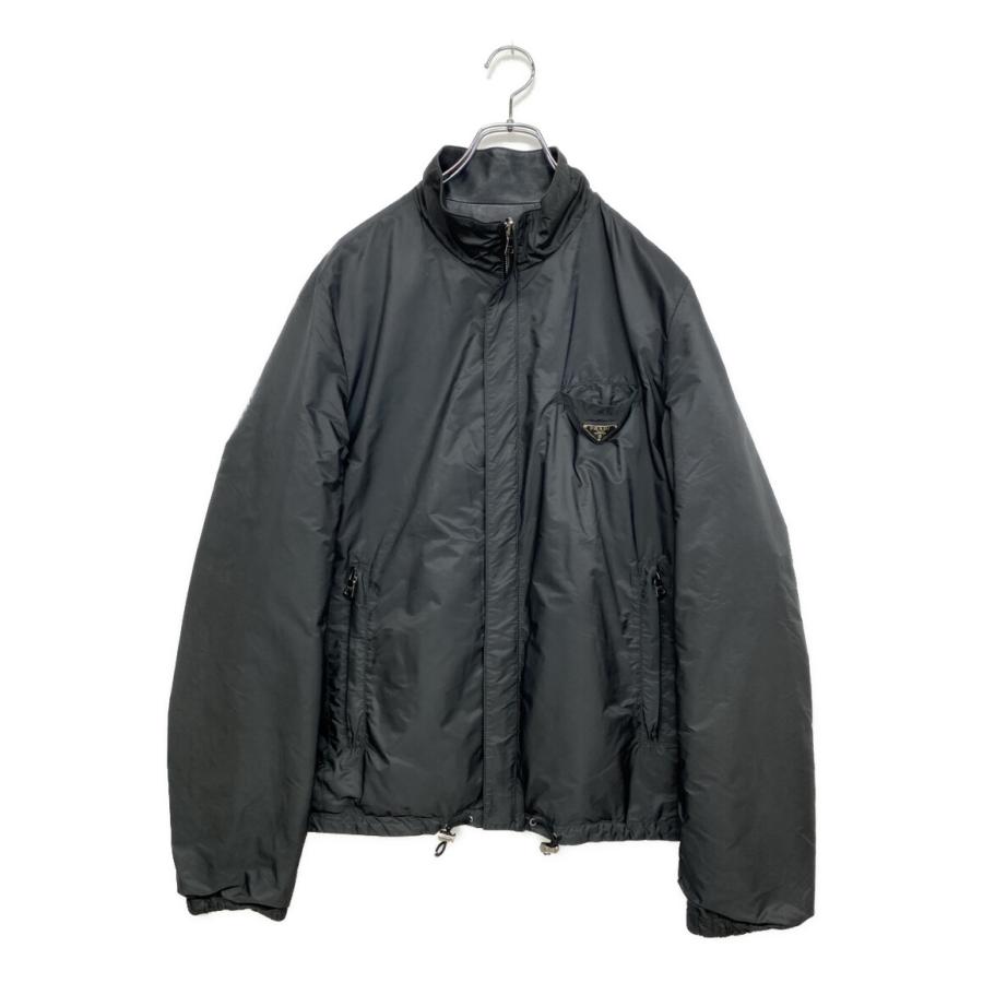 プラダブルゾン　ナイロンレザー プラダ リバーシブルナイロンレザーブルゾン メンズ SIZE 50