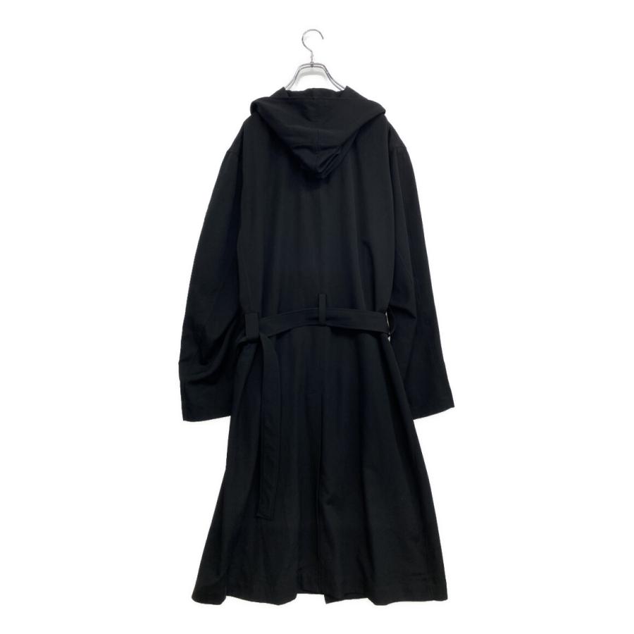 レギュレーションヨウジヤマモト ウールギャバフーデッドコート