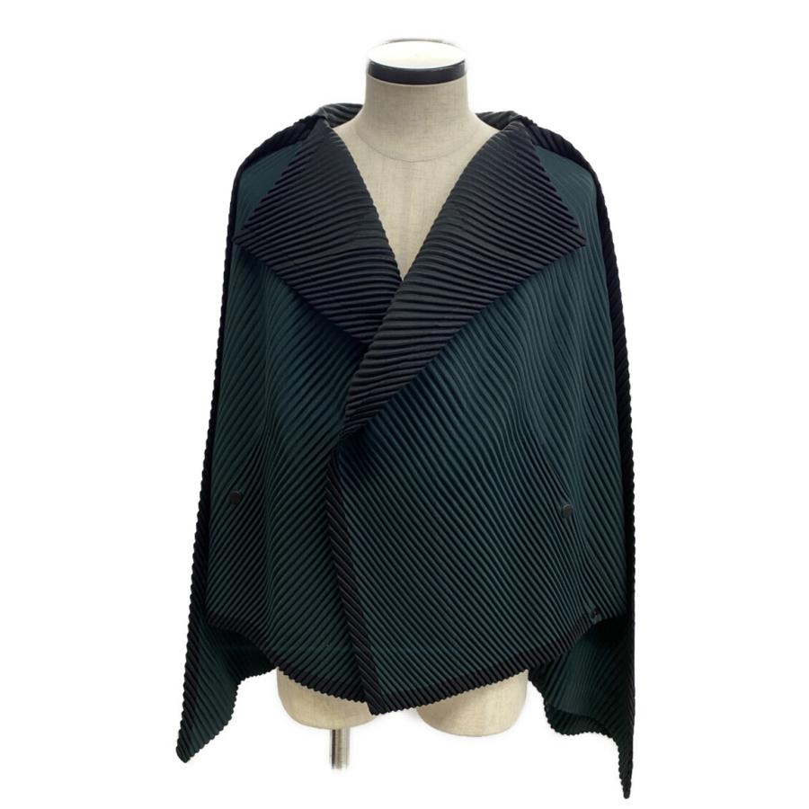 イッセイミヤケ　　(A-poc)プリーツ　変形ジャケット，ポンチョ　　【超美品】 ISSEY MIYAKE - プリーツプリーズ イッセイミヤケ ポンチョ プリーツ
