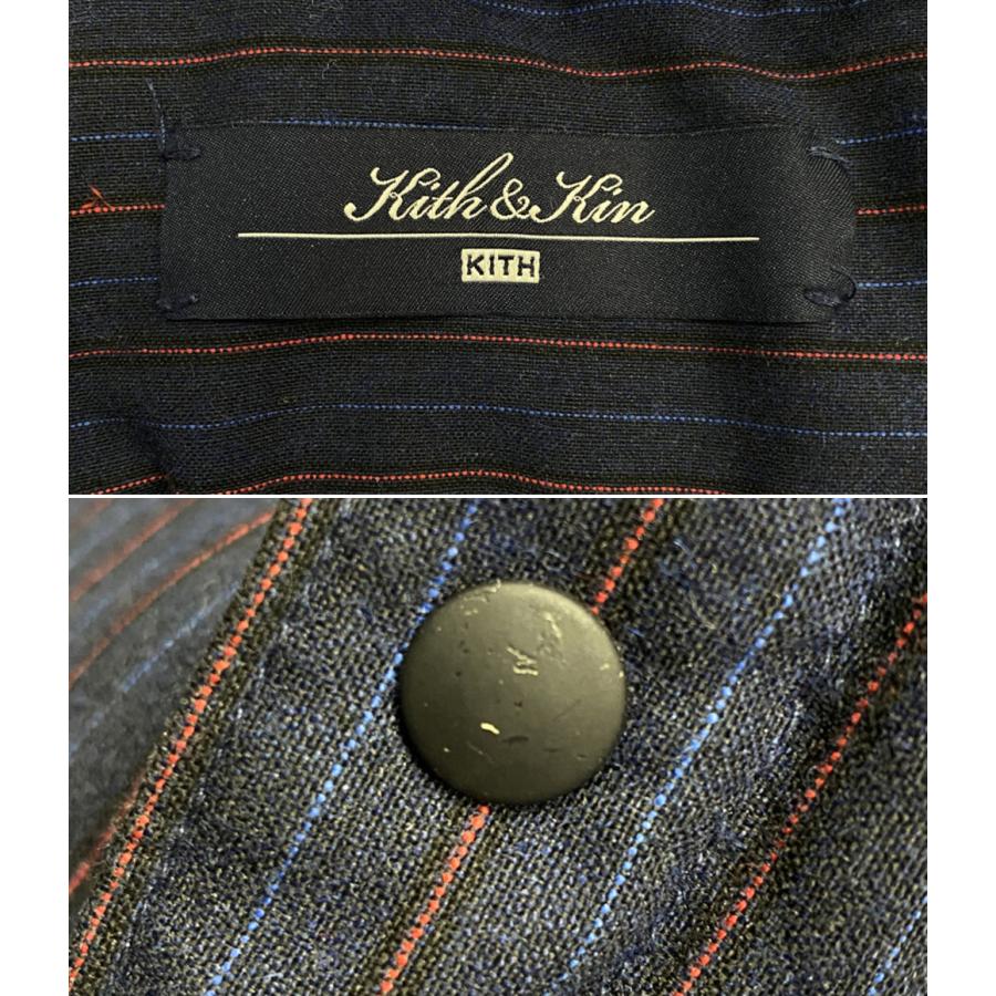 キス ストライプダウンシャツジャケット 22AW メンズ SIZE S KITH 中古
