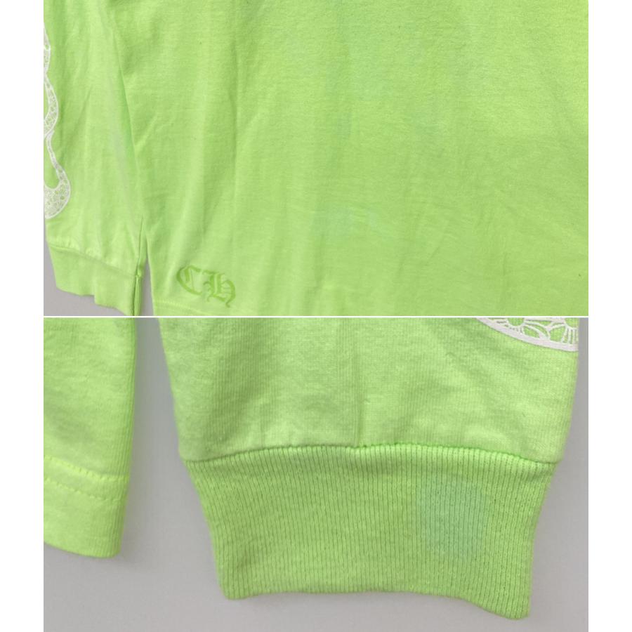 クロムハーツ 長袖Tシャツ LOGO POCKET L S TEE GREEN メンズ SIZE M