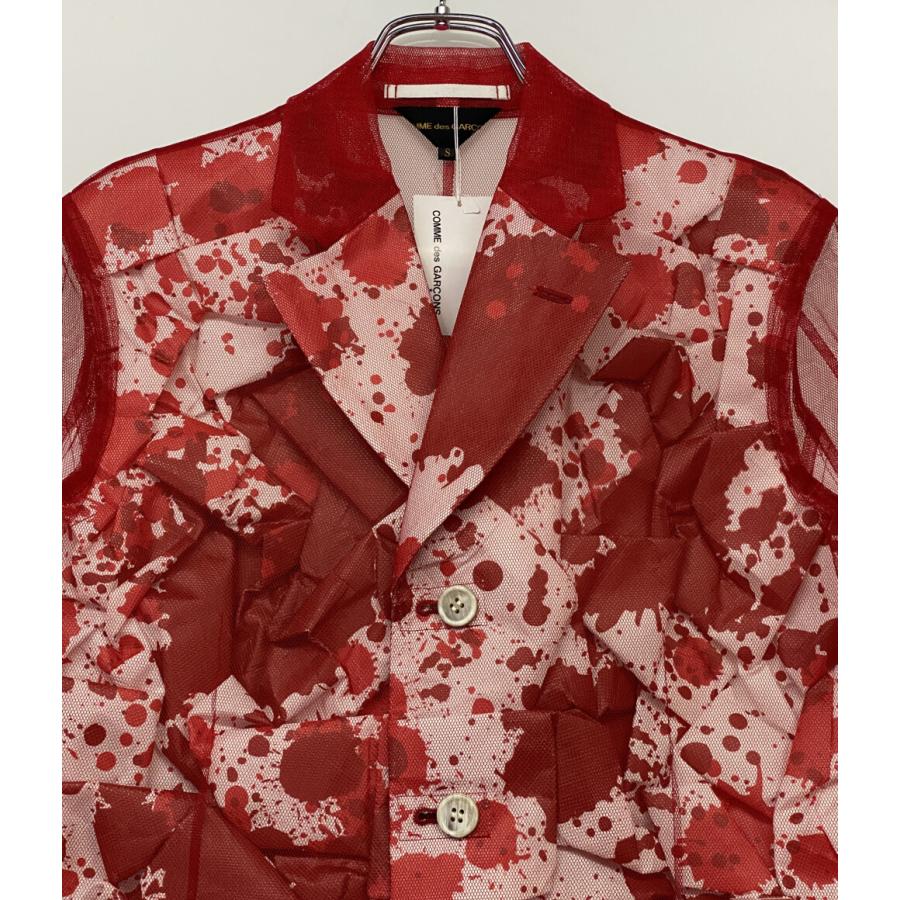 美品 コムデギャルソン レースレイヤードペンキジャケット 25SS GO