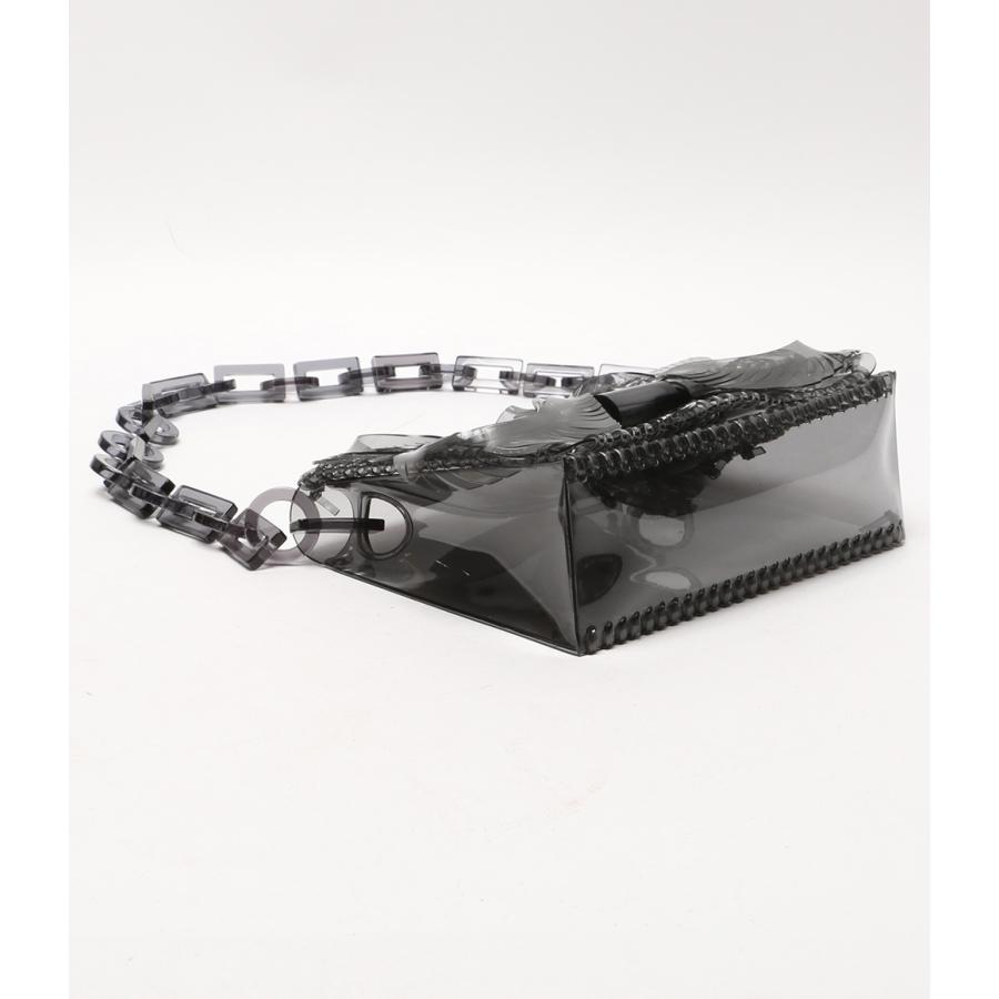マメクロゴウチ ショルダーバッグ Transparent Sculptural Mini Chain