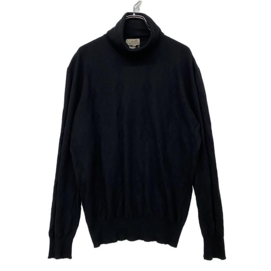 HERMES（エルメス） カシミヤ混アーガイルニット メンズ SIZE XXL 