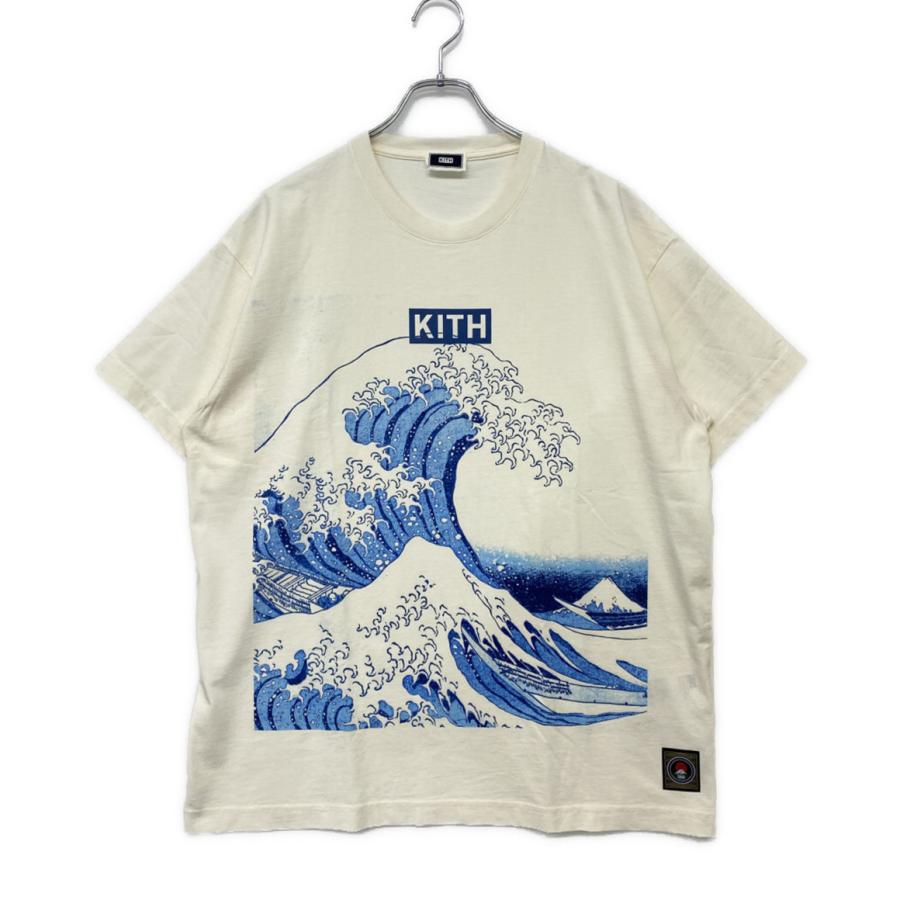 美品 キス 半袖Tシャツ TOKYO GREAT WAVE TEE メンズ SIZE L KITH