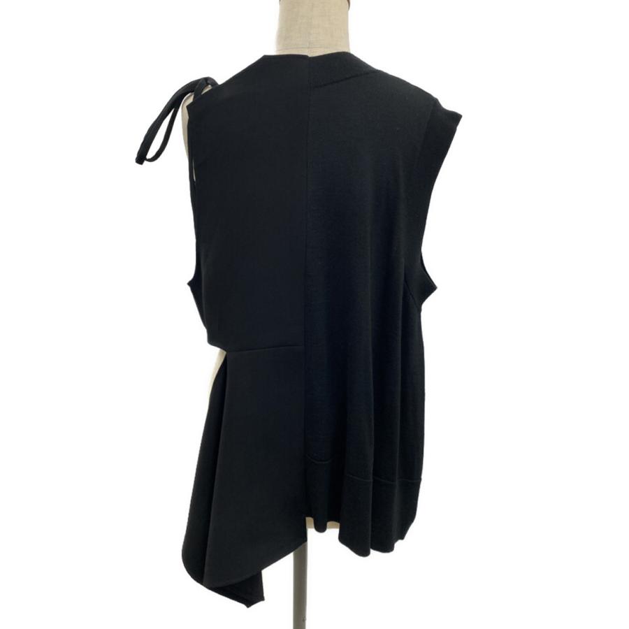 ENFOLD（エンフォルド） ベスト WOVEN KNIT VEST レディース