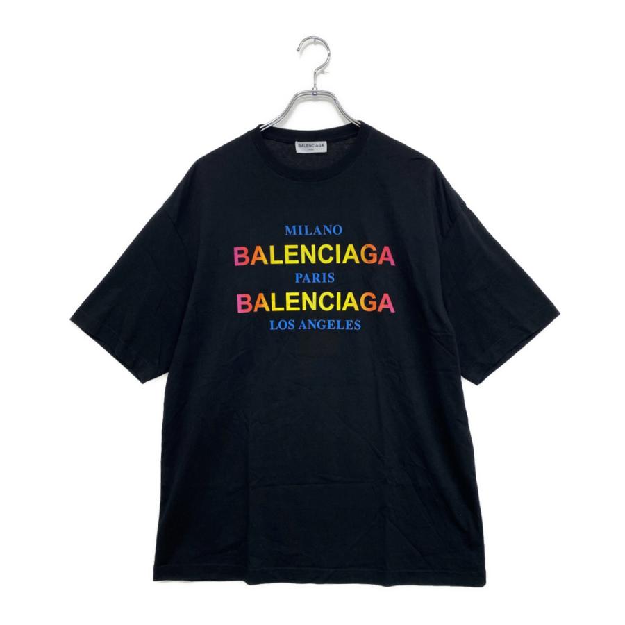 BALENCIAGA（バレンシアガ） 半袖Tシャツ レインボーロゴ