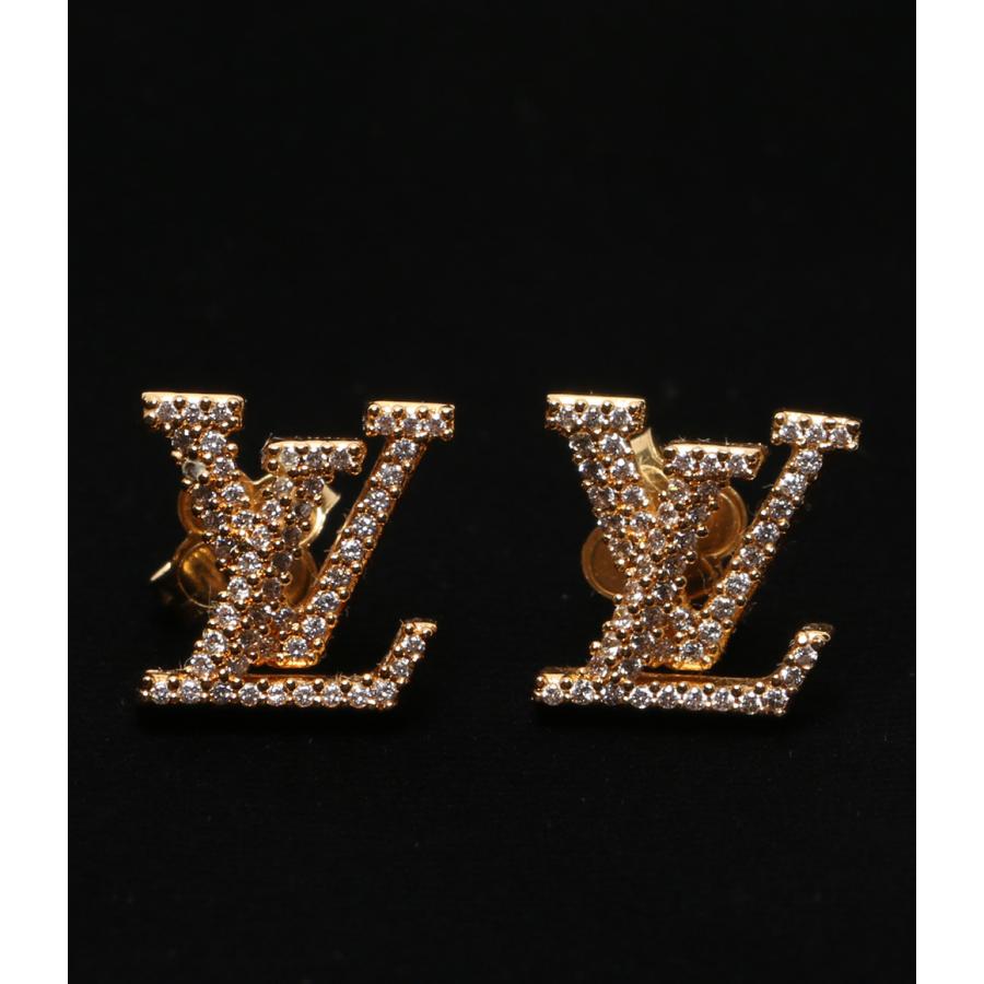 ルイヴィトン ロゴ ピアス 00609 ゴールド レディース LOUIS VUITTON