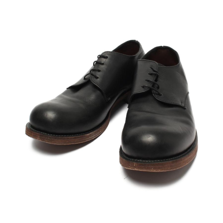 カズユキクマガイアタッチメント プレーントゥ レザーシューズ GUIDI  