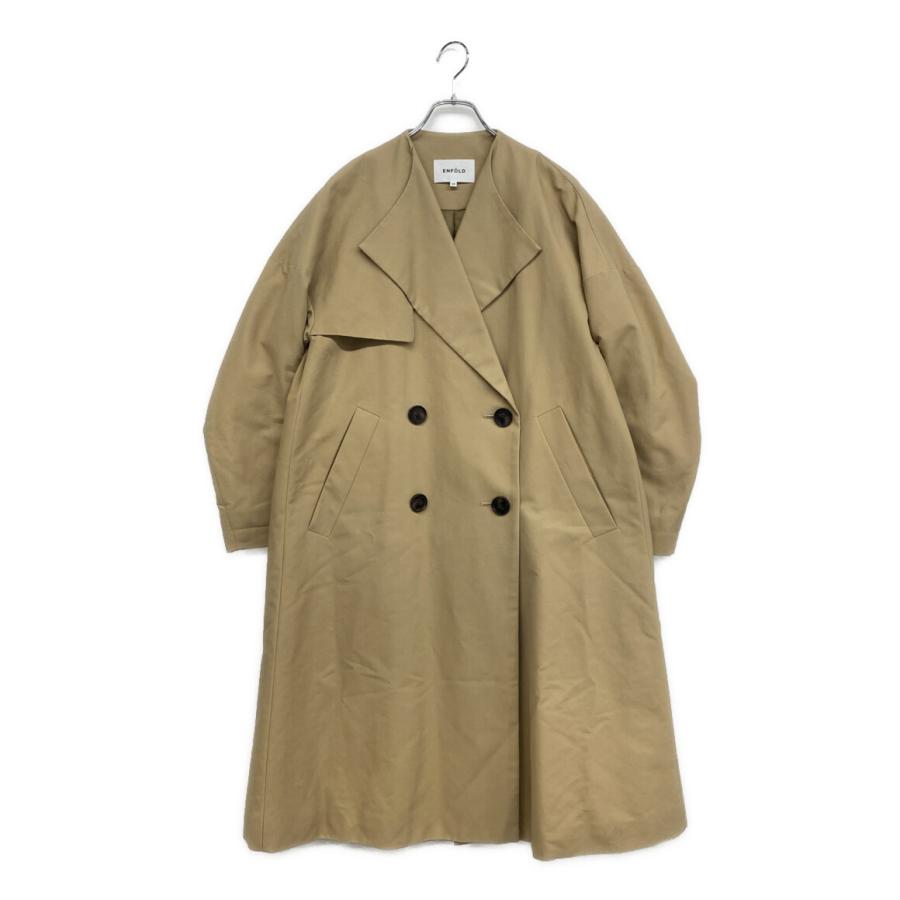 ENFOLD エンフォルド　オーバーサイズコート　美品　38 ENFOLD（エンフォルド） 中綿ノーカラーオーバーコート 300CS330-0720