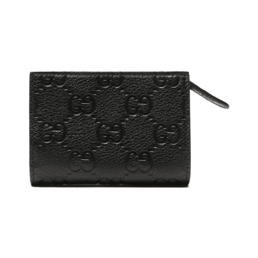 GUCCI（グッチ） 美品 二つ折り財布 GGエンブレム ブラック メンズ