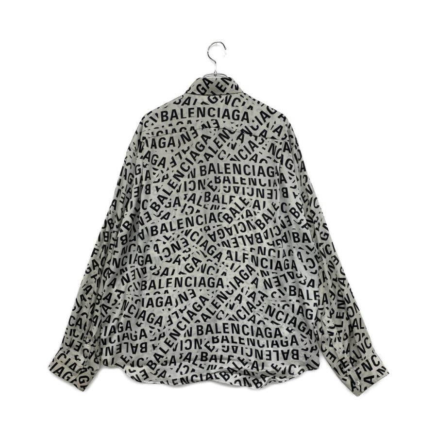 Balenciaga ロゴ長袖カットソー グレー L BALENCIAGA（バレンシアガ） 長袖シャツ ロゴグラム グレー 22SS