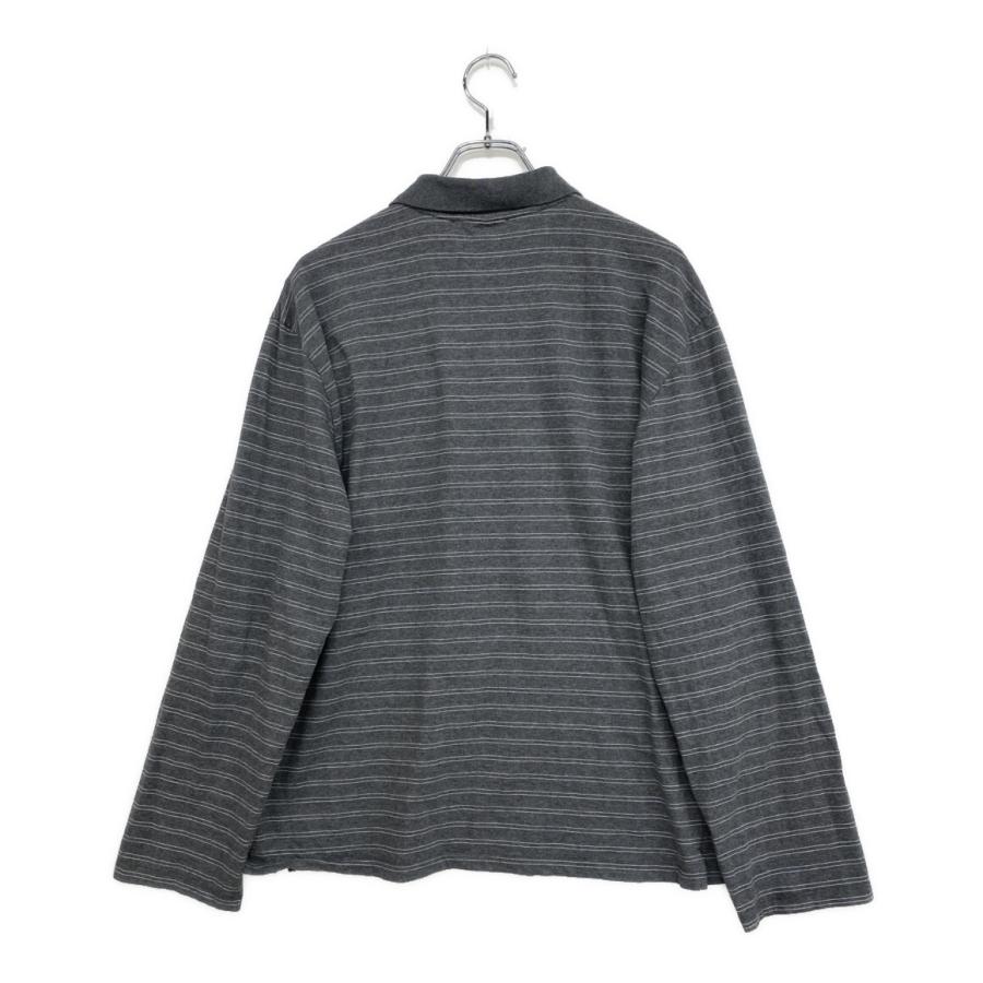 ミュウ 長袖ポロシャツ ボーダー BOX LOGO POLO 24SS メンズ SIZE M