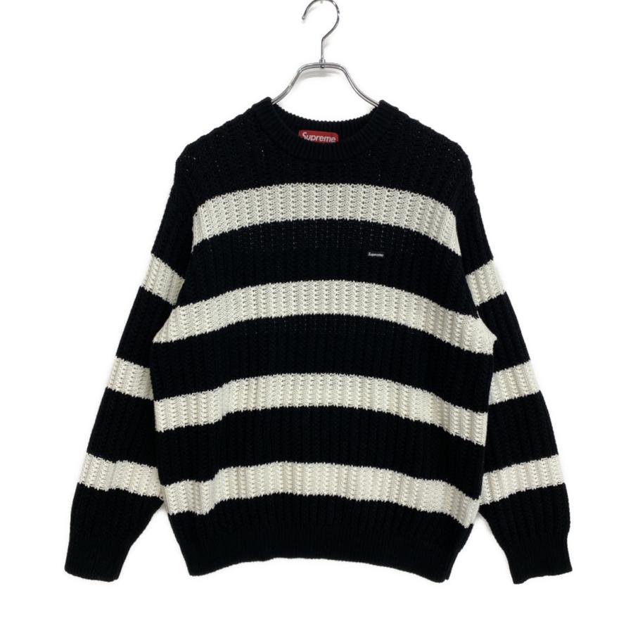 シュプリーム ニット LOOSE GAUGE STRIPE SMALL BOX SWEATER 25SS
