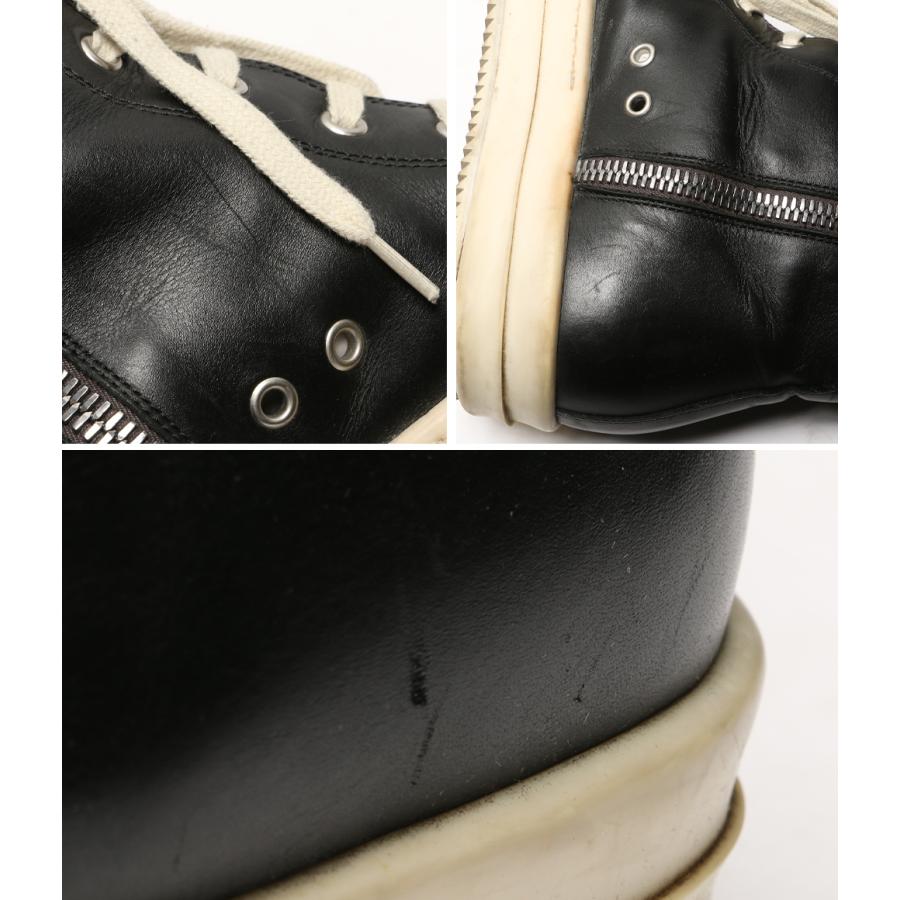 リックオウエンス RAMONES ラモーンズレザーハイカットスニーカー