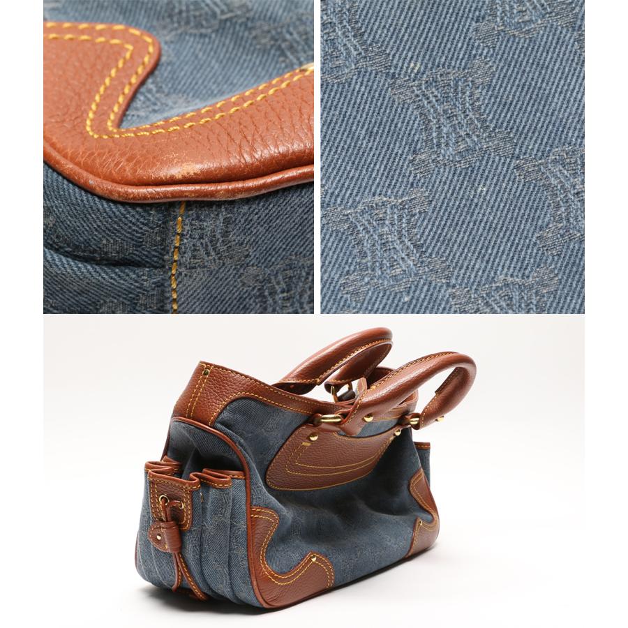 s*i様 CELINE セリーヌ パリ マカダム ブギーバッグ デニム ハンドバ CELINE（セリーヌ） ハンドバッグ パリマカダム デニム ブギーバッグ