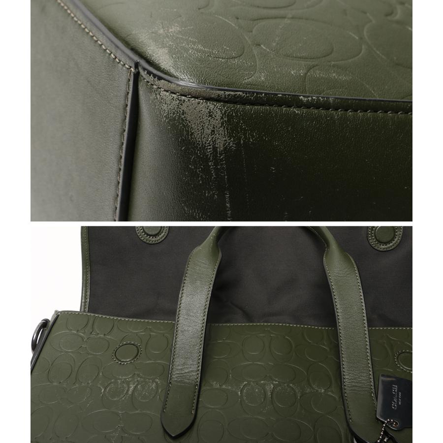 COACH オリーブグリーン ビジネスバッグ　メトロポリタン　ペプルドレザー COACH オリーブグリーン ビジネスバッグ メトロポリタン