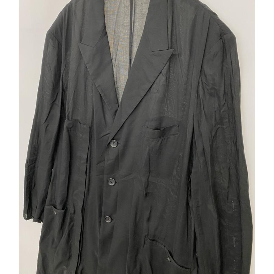 ジャケット・アウター 1980s yohji yamaoto asymmetry jacket ヨウジヤマモトプールオム ジャケット 80 MODAL LOAN ASYMMETRY JACKET