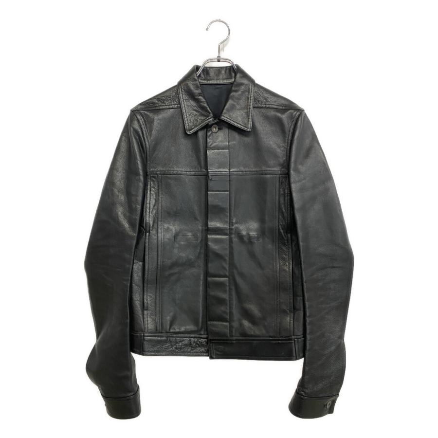 リックオウエンス レザージャケット LEATHER TRACKER JACKET 16SS