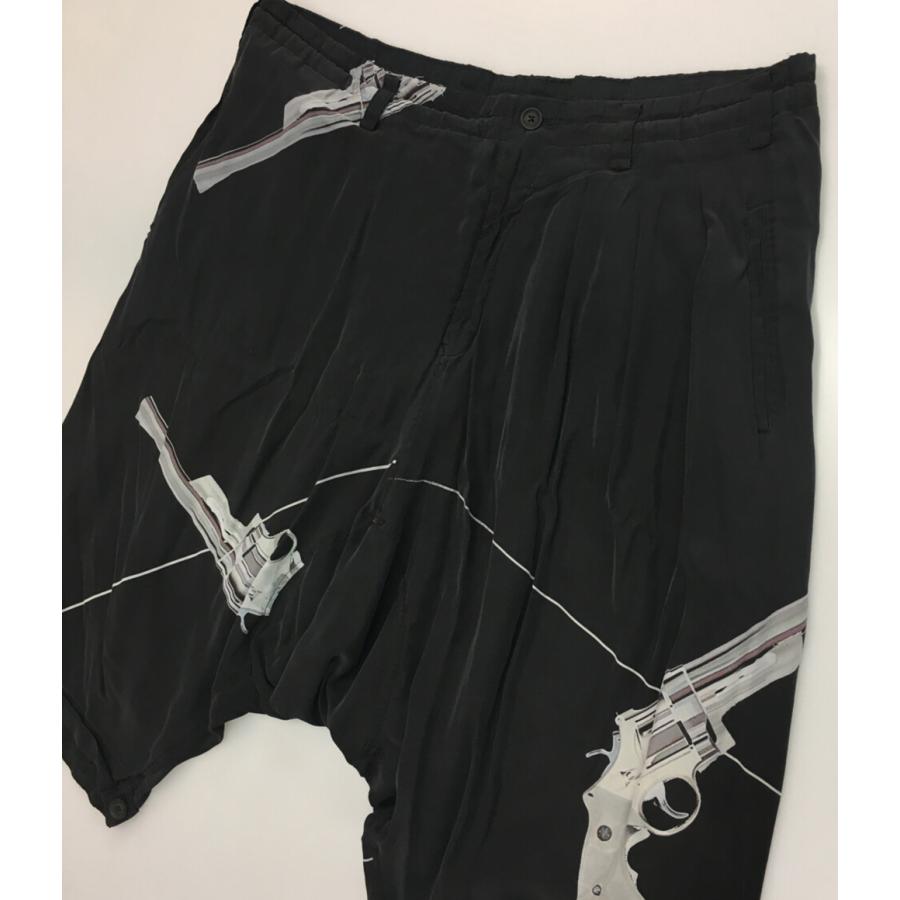 ヨウジヤマモトプールオム マチ付きP・柄 サルエルパンツ 21AW メンズ