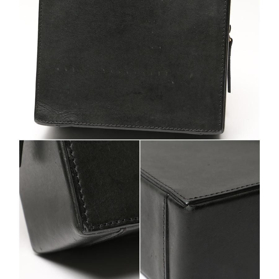 ビルディングブロック ショルダーバッグ レザー ボックス 2WAY メンズ