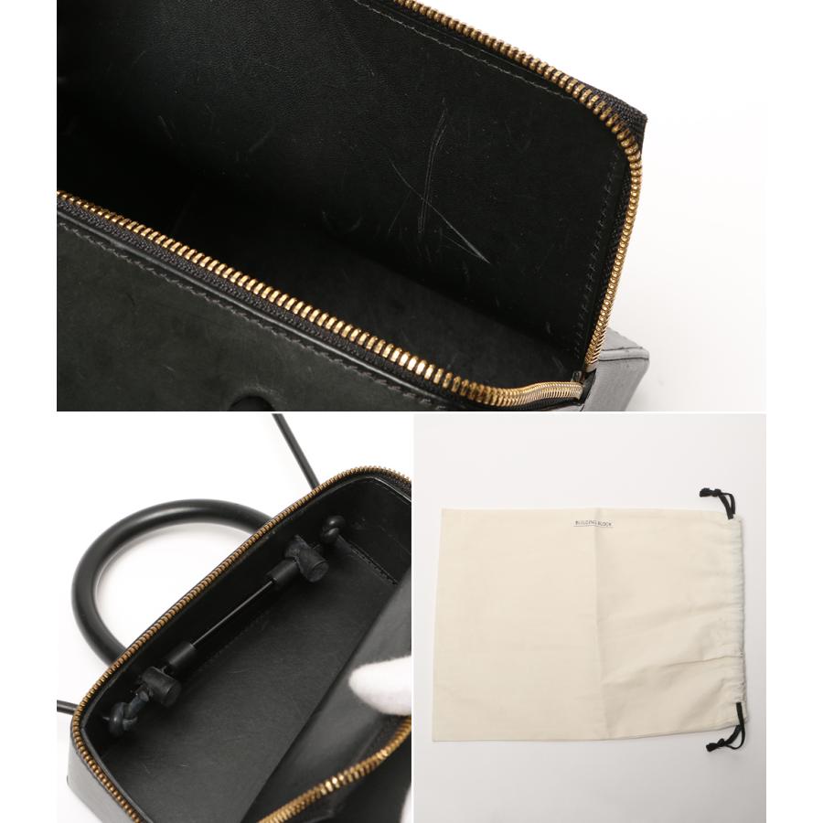 ビルディングブロック ショルダーバッグ レザー ボックス 2WAY メンズ