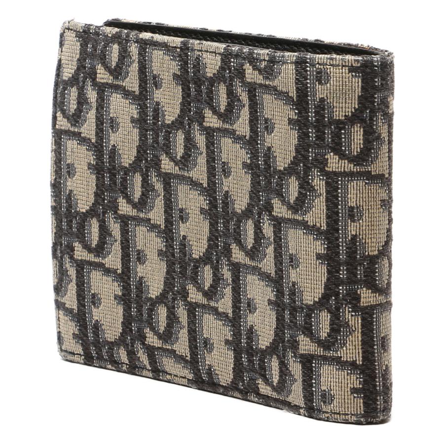 クリスチャンディオール 二つ折り財布 オブリーク ジャカード メンズ