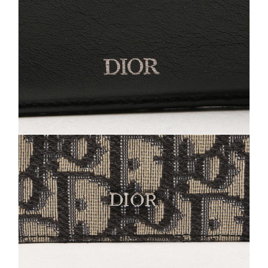クリスチャンディオール 二つ折り財布 オブリーク ジャカード メンズ