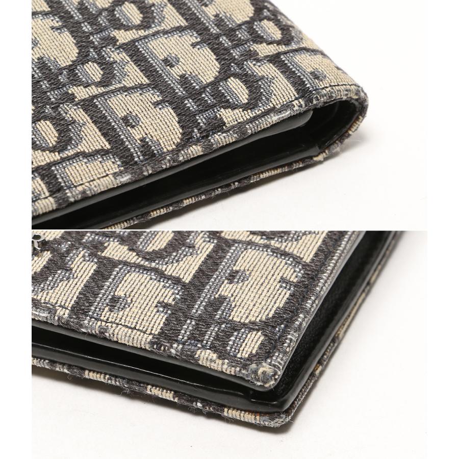 クリスチャンディオール 二つ折り財布 オブリーク ジャカード メンズ