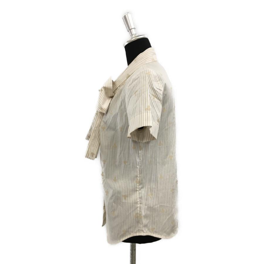 ヴィヴィアンウエストウッド レッドレーベル 丸襟 ストライプ シャツ