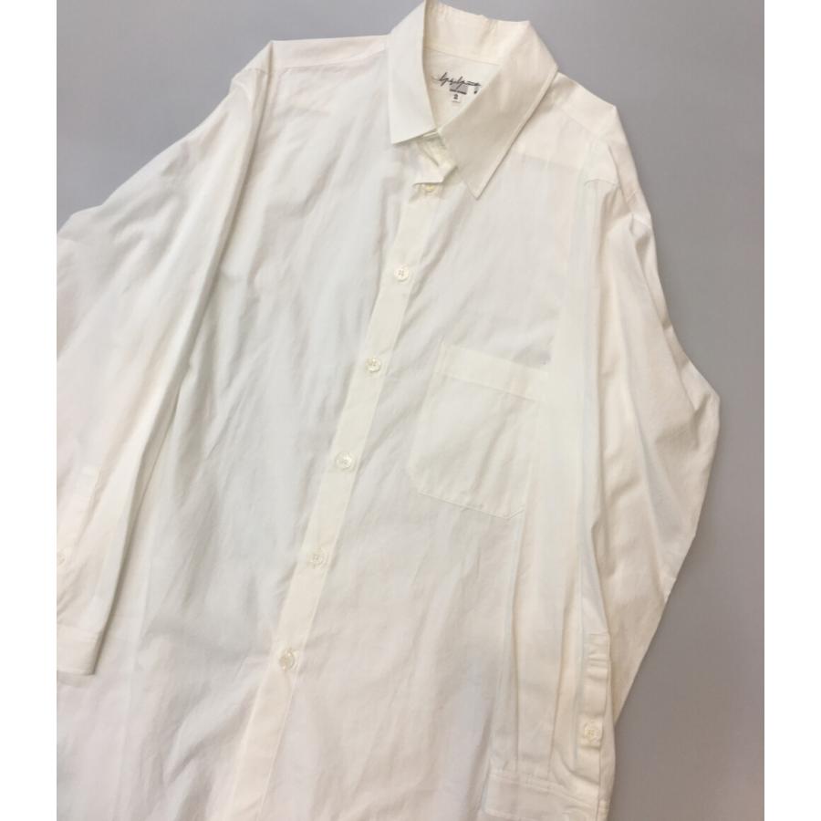ヨウジヤマモトプールオム 長袖シャツ G アンバランス襟 シャツ 19AW 