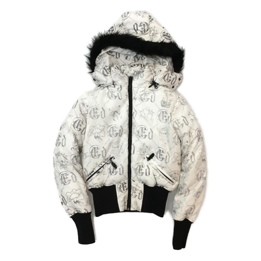 Ed Hardy ホワイトダウンジャケット XS