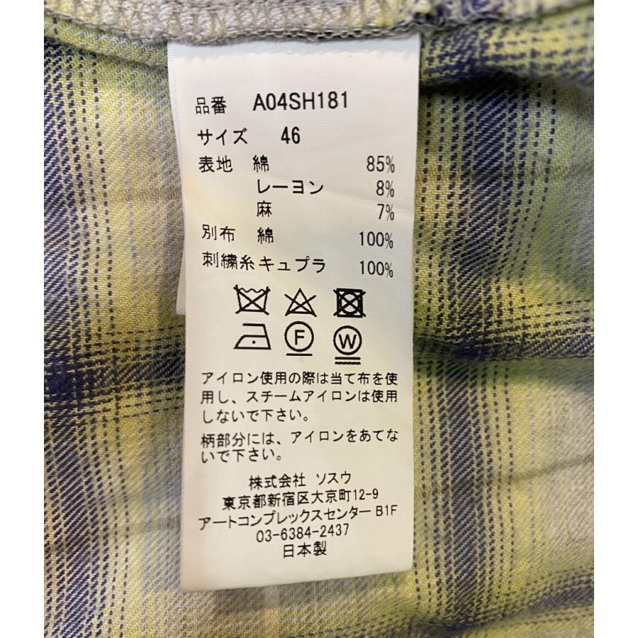 メゾン ミハラヤスヒロ ドッキングチェックシャツジャケット メゾン ミハラヤスヒロ ドッキングチェックシャツジャケット