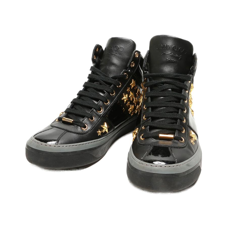 ジミーチュウ スタッズ スニーカー BELGRAVIA GOLD STAR メンズ SIZE 